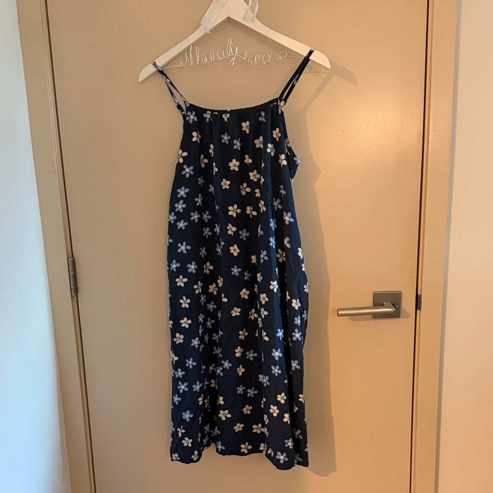💜5 for $25 Uniqlo marimekko Blue Floral Kids Dress